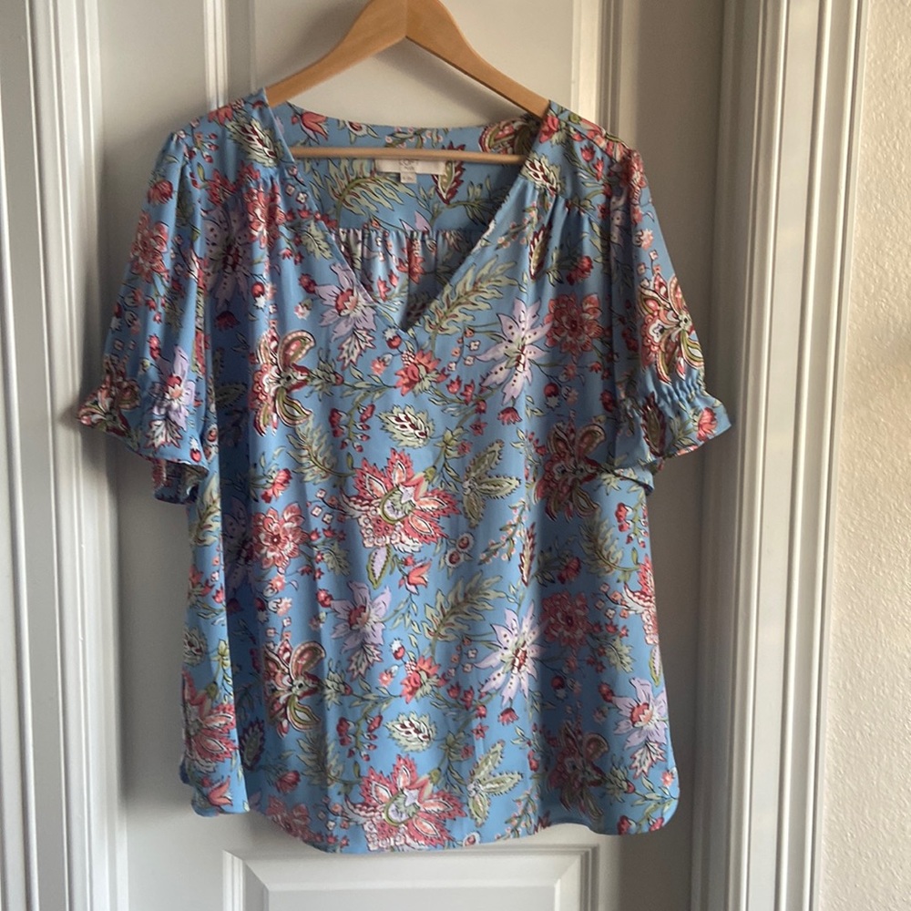 Loft plus size 18 silk top